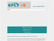 Tablet Screenshot of epltax.com